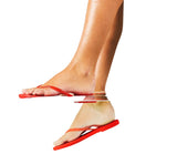 Tkees Aqua-Red