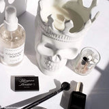 White Louise Skull in Rose de Vents