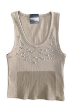 Rhinestone Ribbed Top