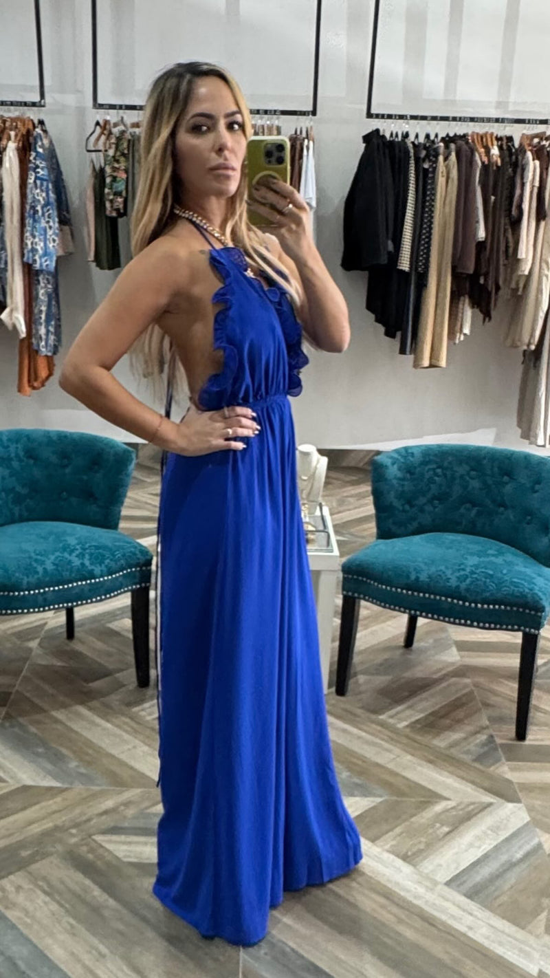 Blue jumpsuit