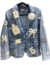 Pearl Denim Blazer PREORDER