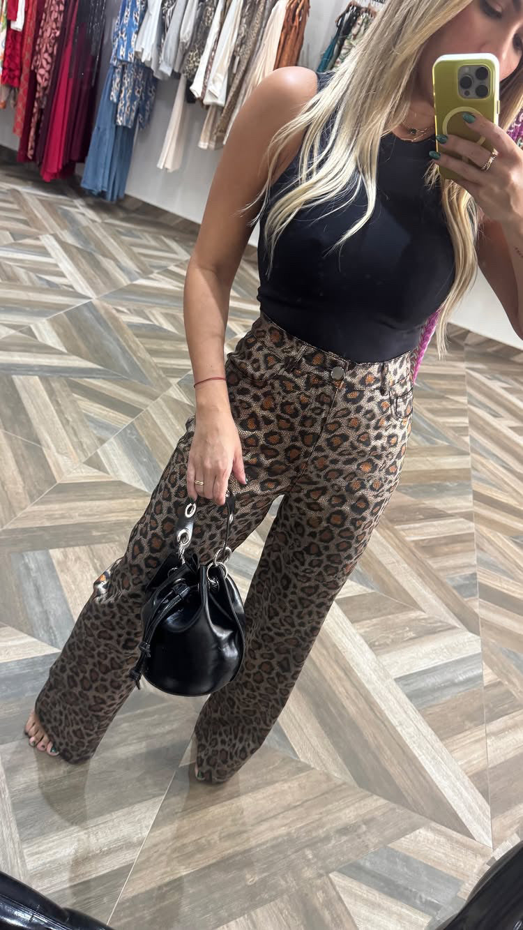 Animal Print Pants