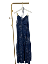 Blue snake Maxi Dress