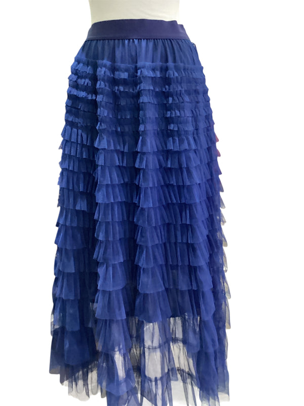 Navy Tulle Skirt