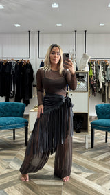 Pleather Skirt Skarf