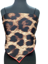 Carina leopard Print handkerchief Top