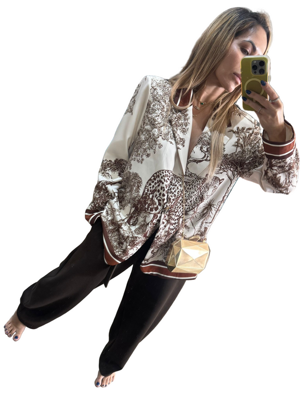 Animal Print Blazer