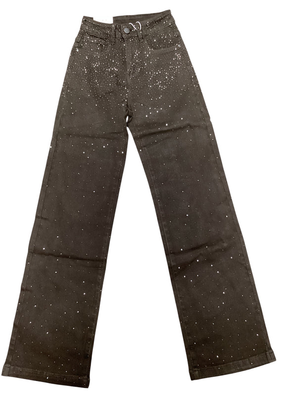 Mocha Rhinestone Jeans