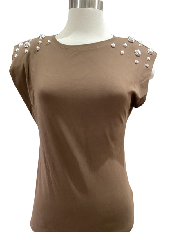 Brown Studs Top