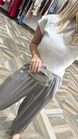 Silver Bubble Pants