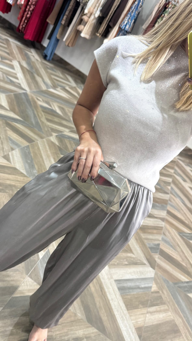 Silver Bubble Pants