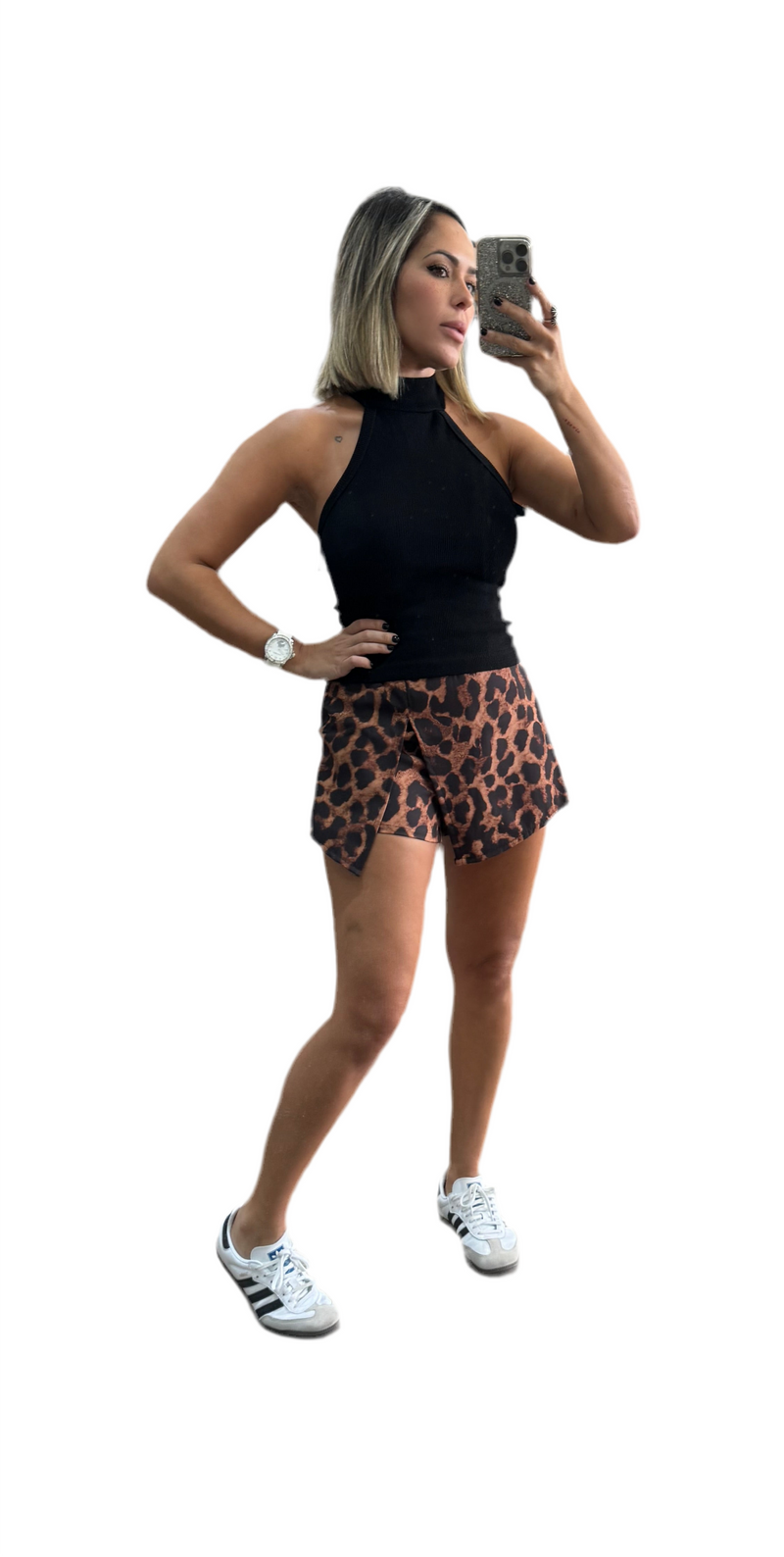 Leopard Skort