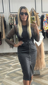 Maya Black Top