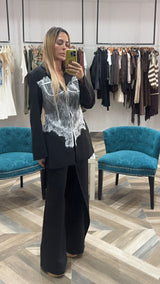 Lingerie Black Blazer