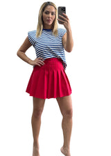 Blue stripes top