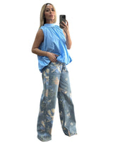 Bubble back knot top