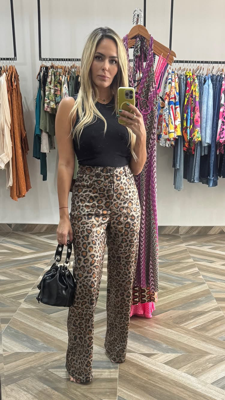 Animal Print Pants