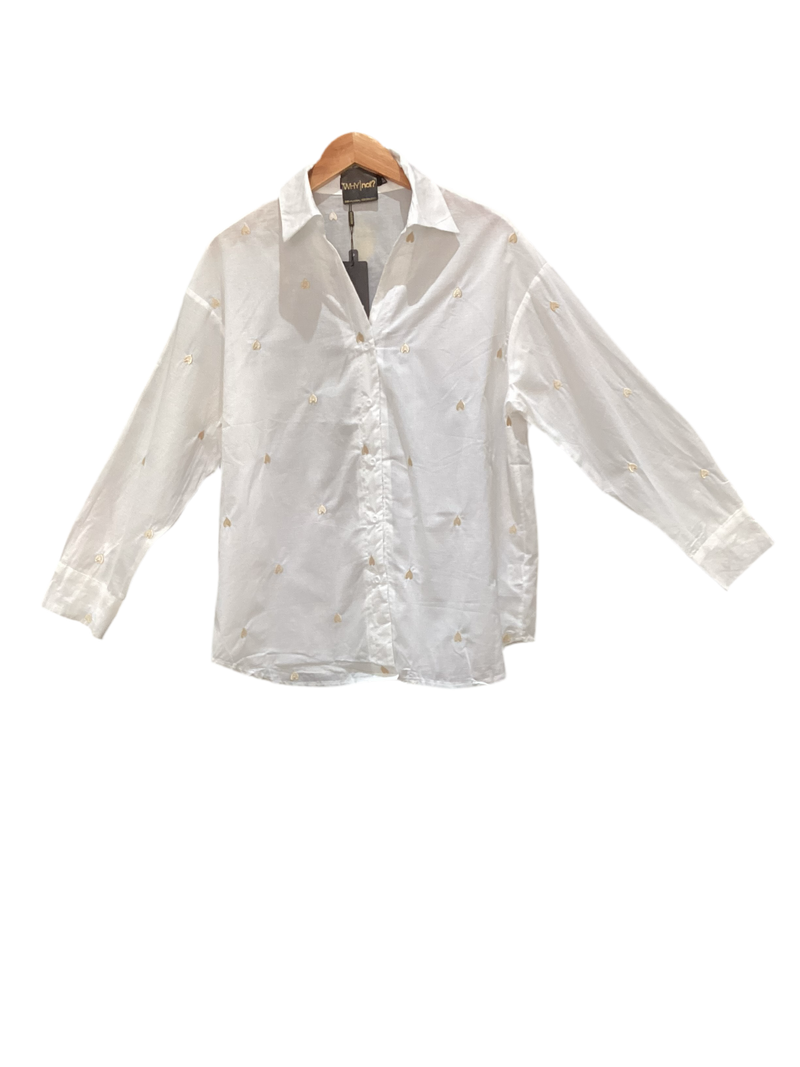 White Heart Blouse