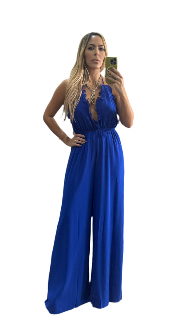 Blue jumpsuit
