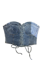 Denim bustier
