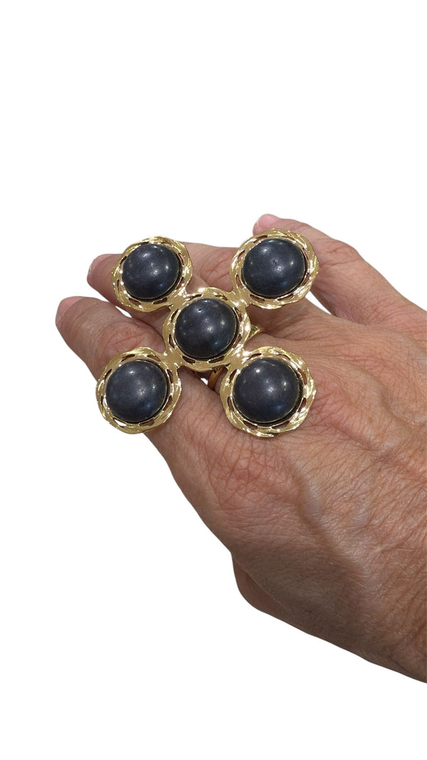 Black Cross Ring
