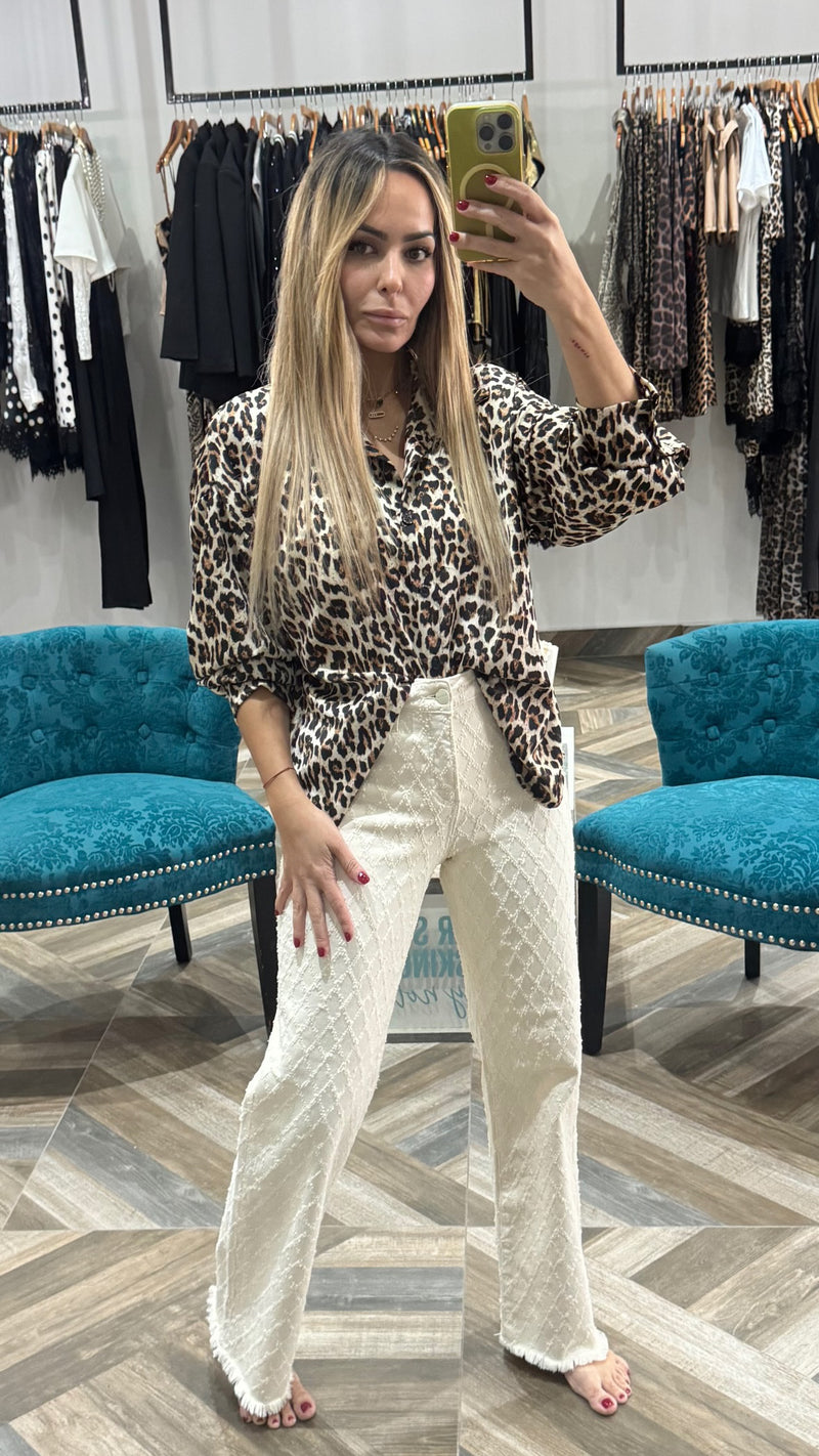 Clara Textured Pants