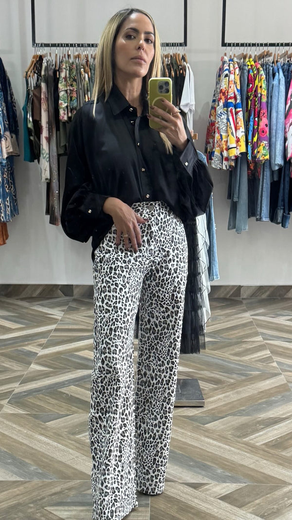Animal Print Jeans