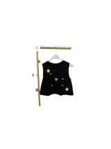 Black & White With Gold Stars Top