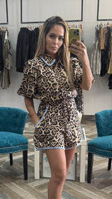 Animal Print Romper