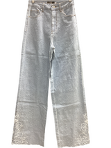 Lara Stripe Denim Rhinestones Jeans