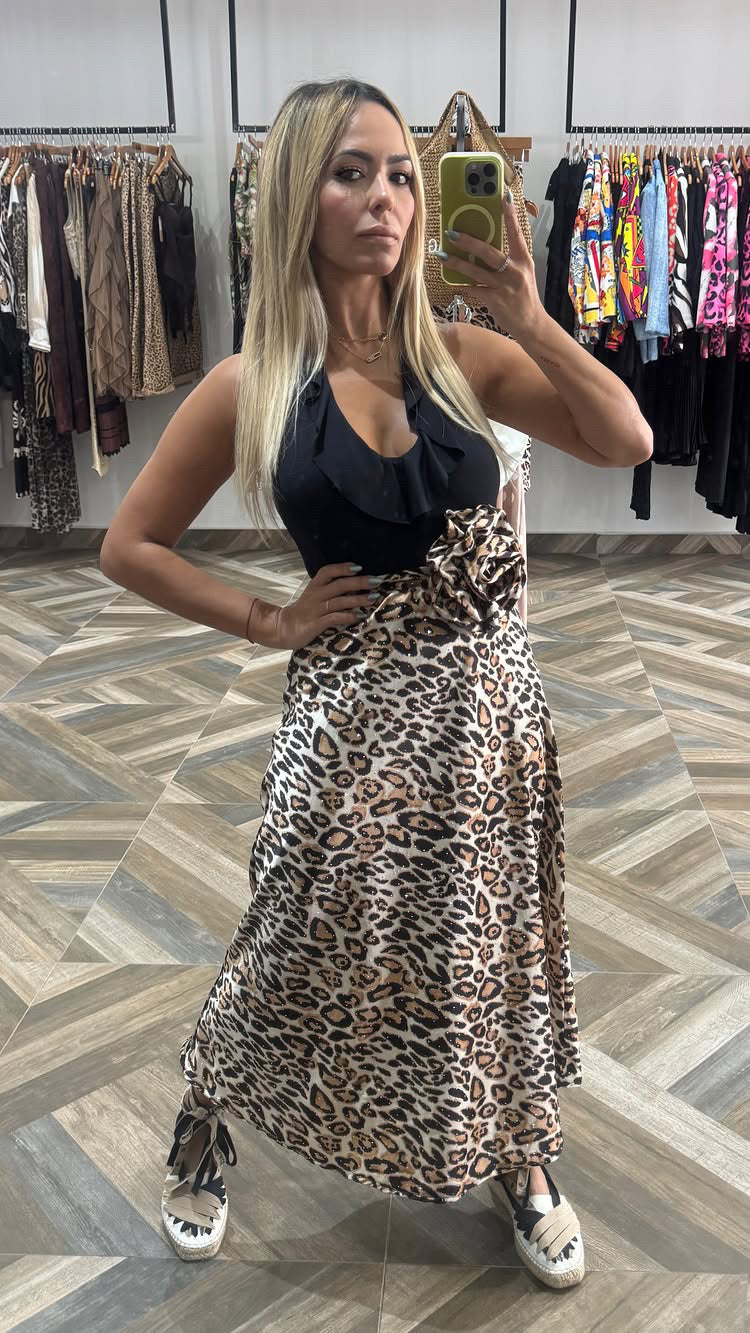 Animal Midi Skirt