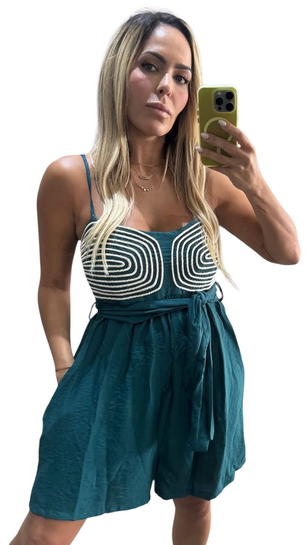 Teal Romper