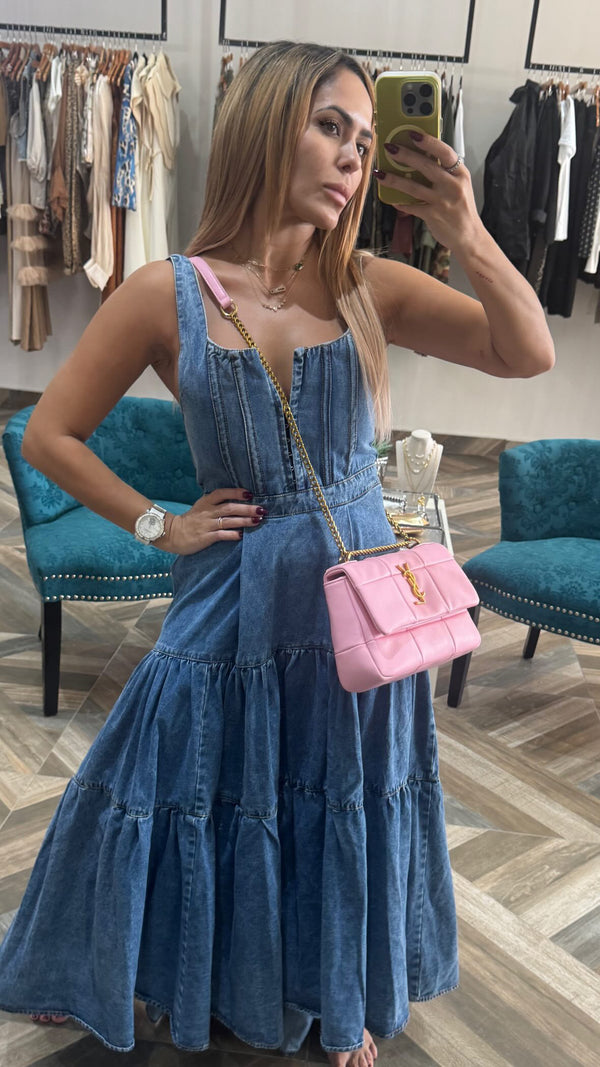 Denim Maxi Dress