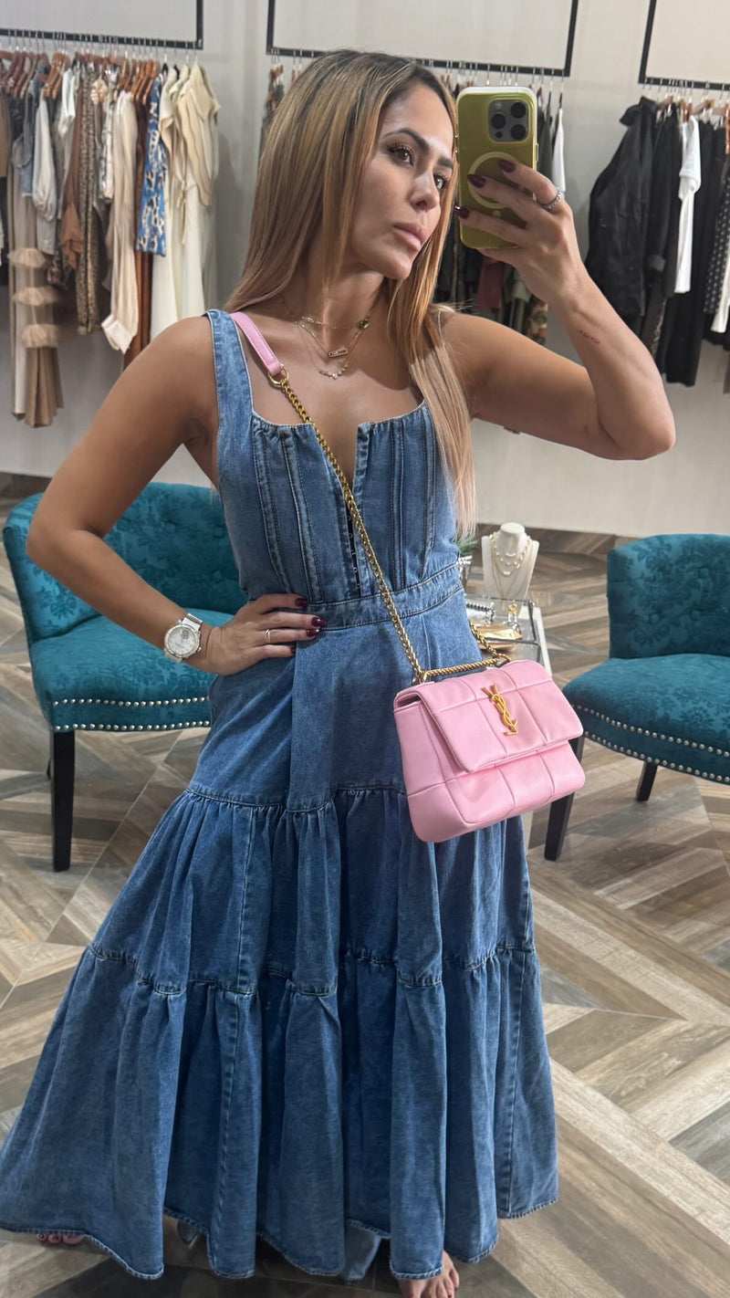 Denim Maxi Dress