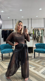 Pleather Skirt Skarf