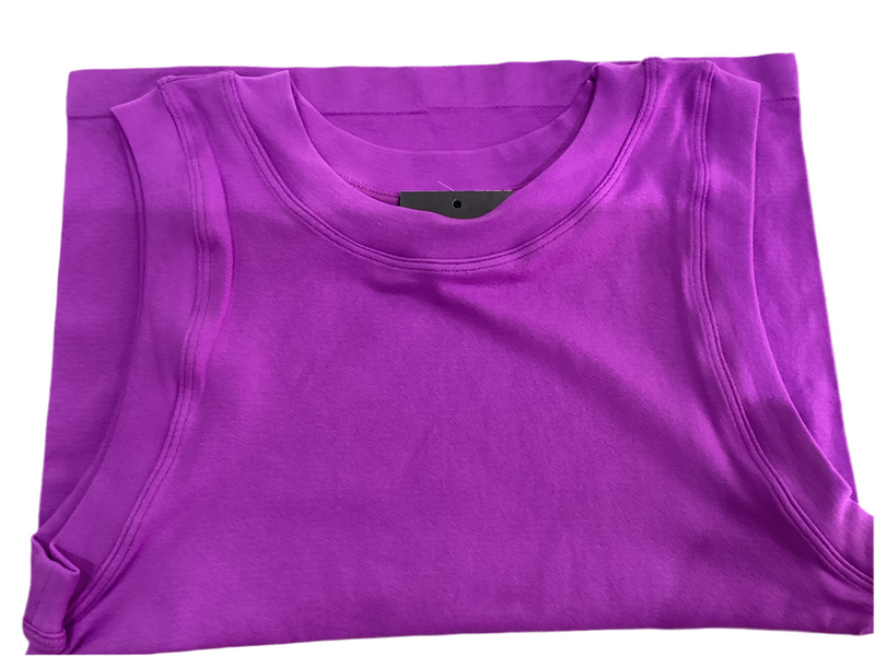 Smooth crewneck muscle tank