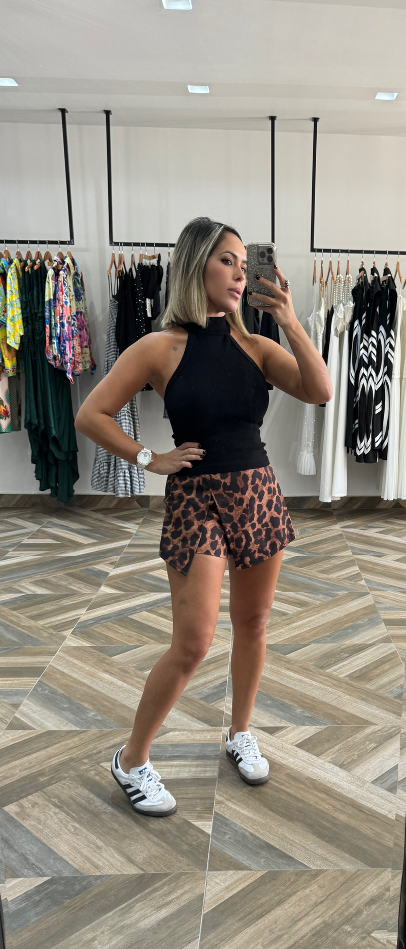 Leopard Skort