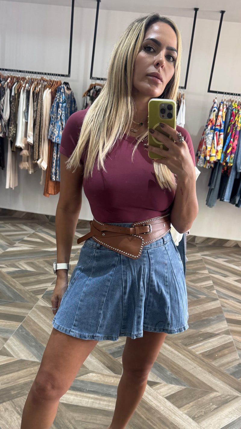 Gigi Denim Skort