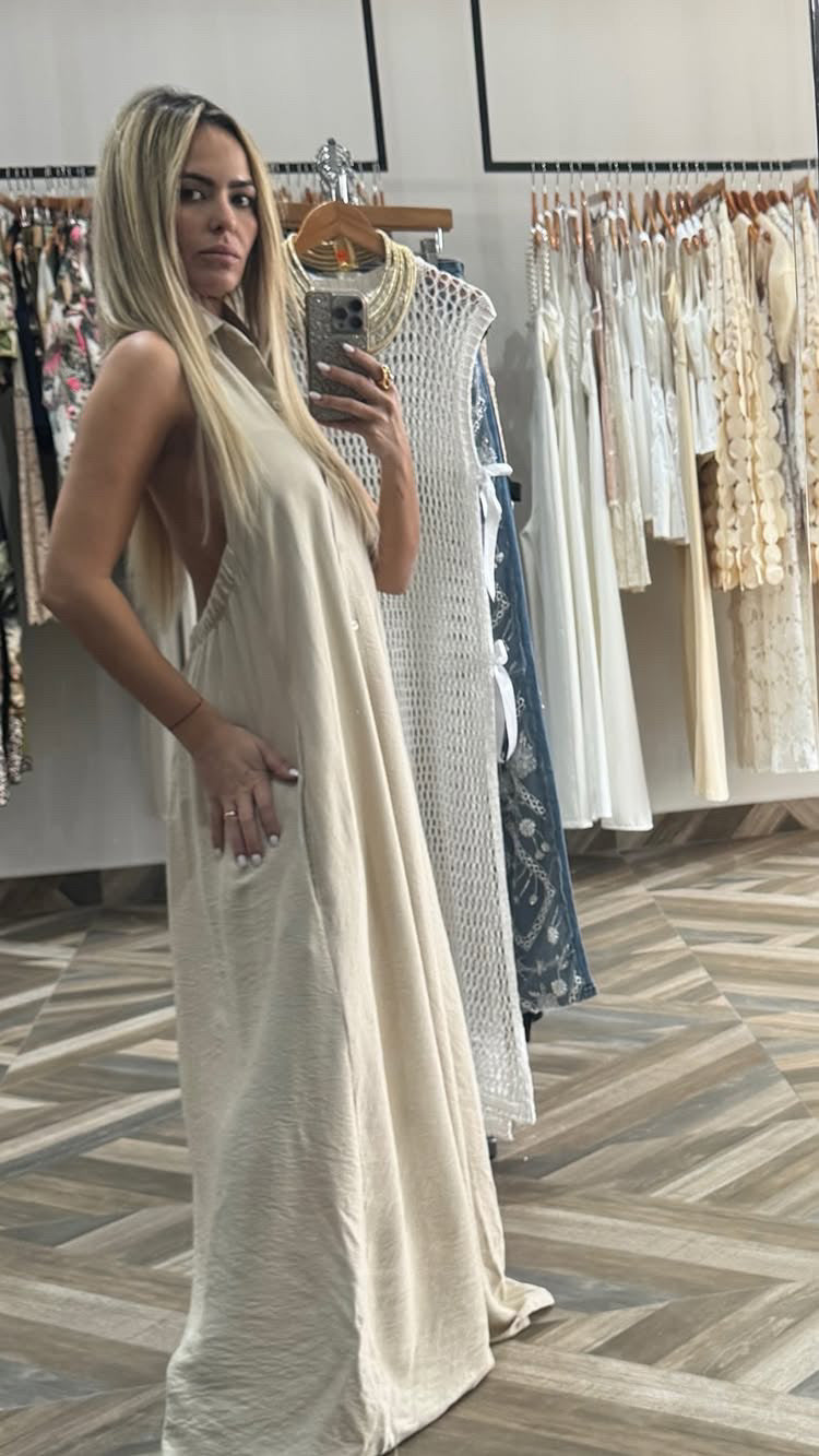 Camilla Beige Dress