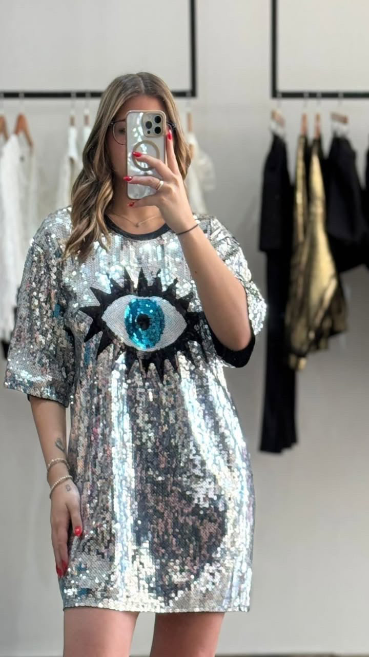 Eye sequence Dress