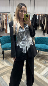 Lingerie Black Blazer