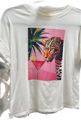 Tiger & martini t shirt