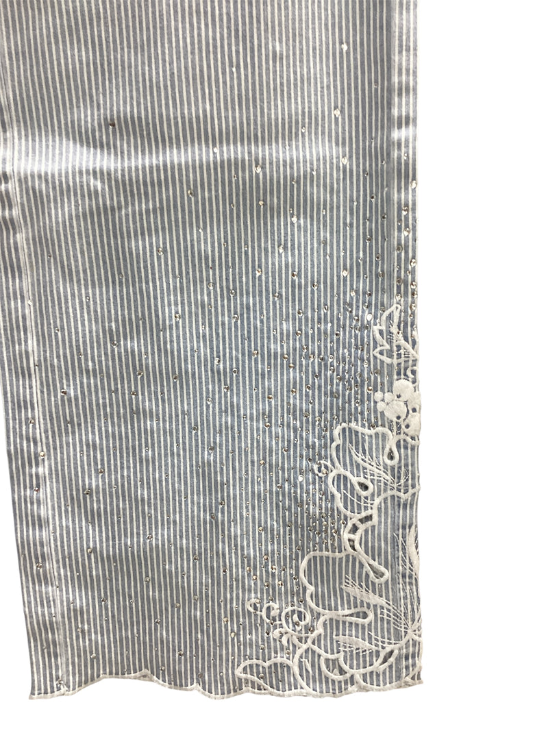Lara Stripe Denim Rhinestones Jeans