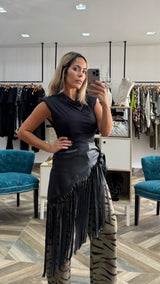 Pleather Skirt Skarf