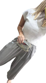 Silver Bubble Pants