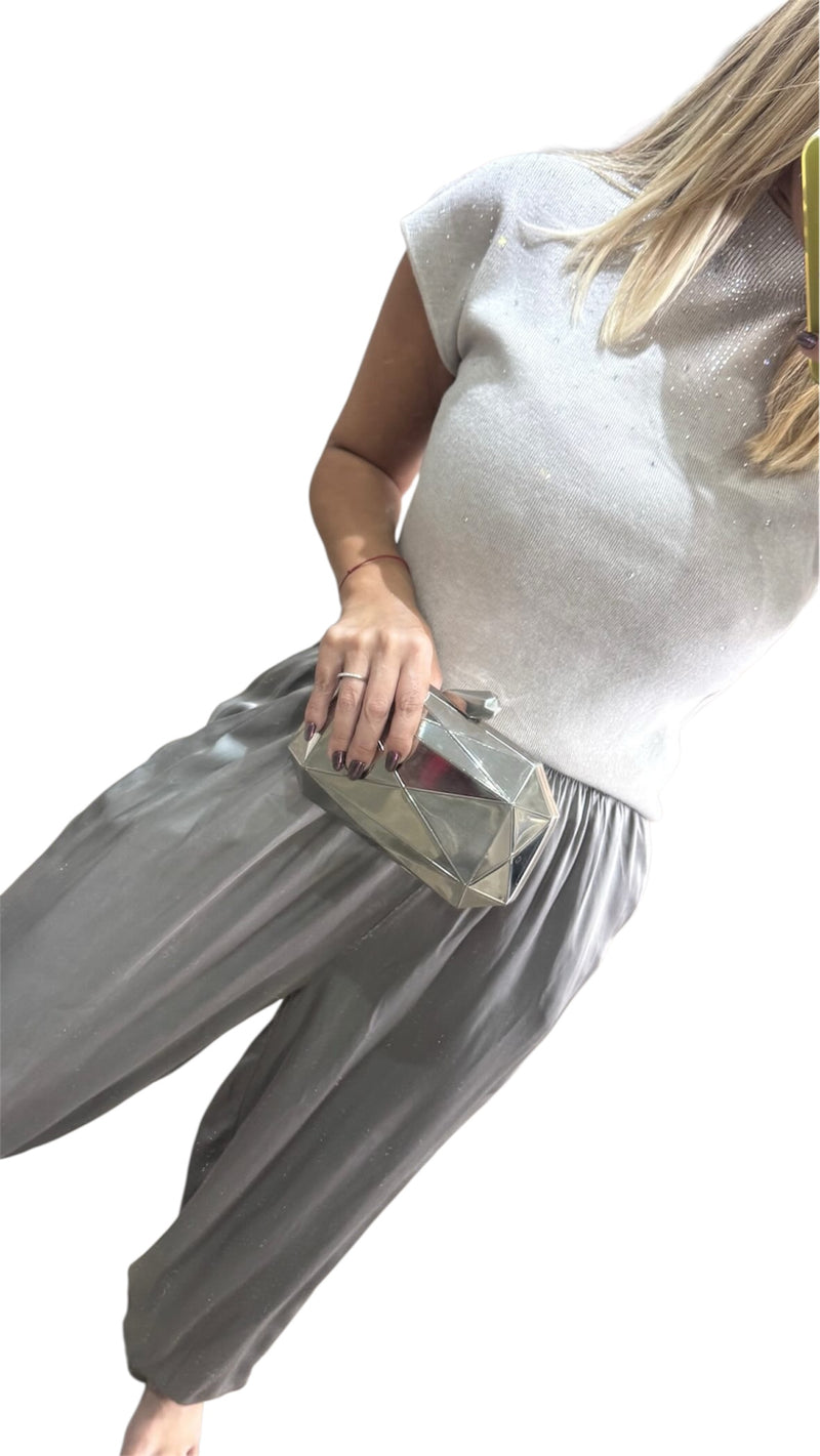 Silver Bubble Pants