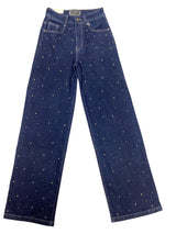 Gold stud jean