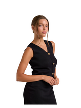 Tessara Knit Sleeveless Top With Skirt Set