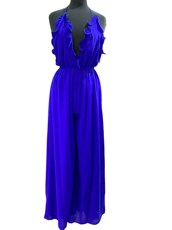 Blue jumpsuit