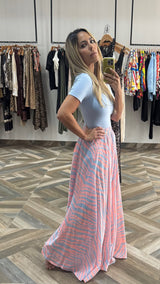 Trina Orange Skirt
